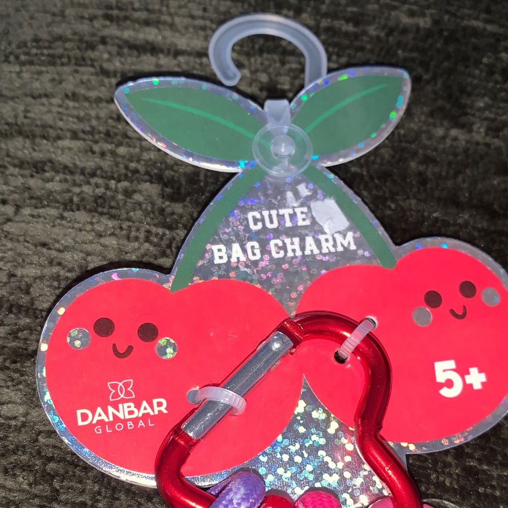 🆕 - ADORABLE Girls Cherry Purse or Backpack Charm Attachment or Keychain - Picture 2 of 7